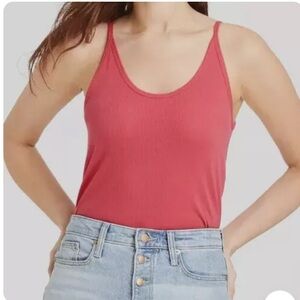 Universal Thread Slim Fit Cami. Ribbed (mini). Pottery Red. Size XXL. NWT